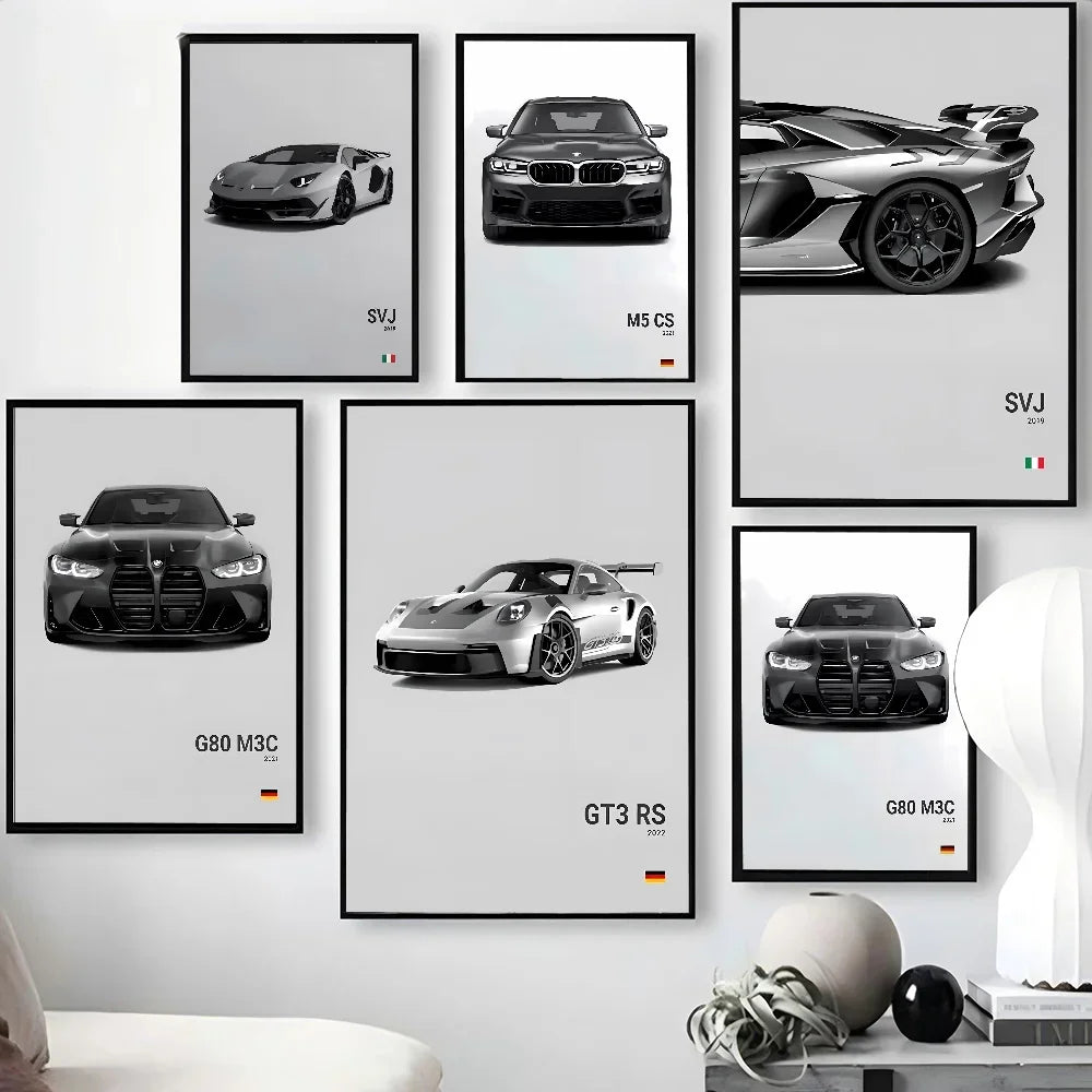 Wall Art - SVJ / GT3 RS / G80 M3C / M5 CS - Print Poster
