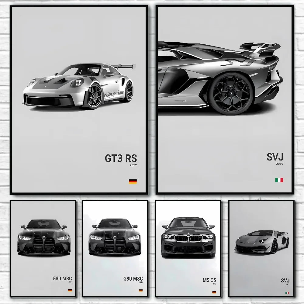 Wall Art - SVJ / GT3 RS / G80 M3C / M5 CS - Print Poster